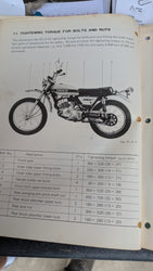 Suzuki TS185 OEM Shop Manual miy sku  8324