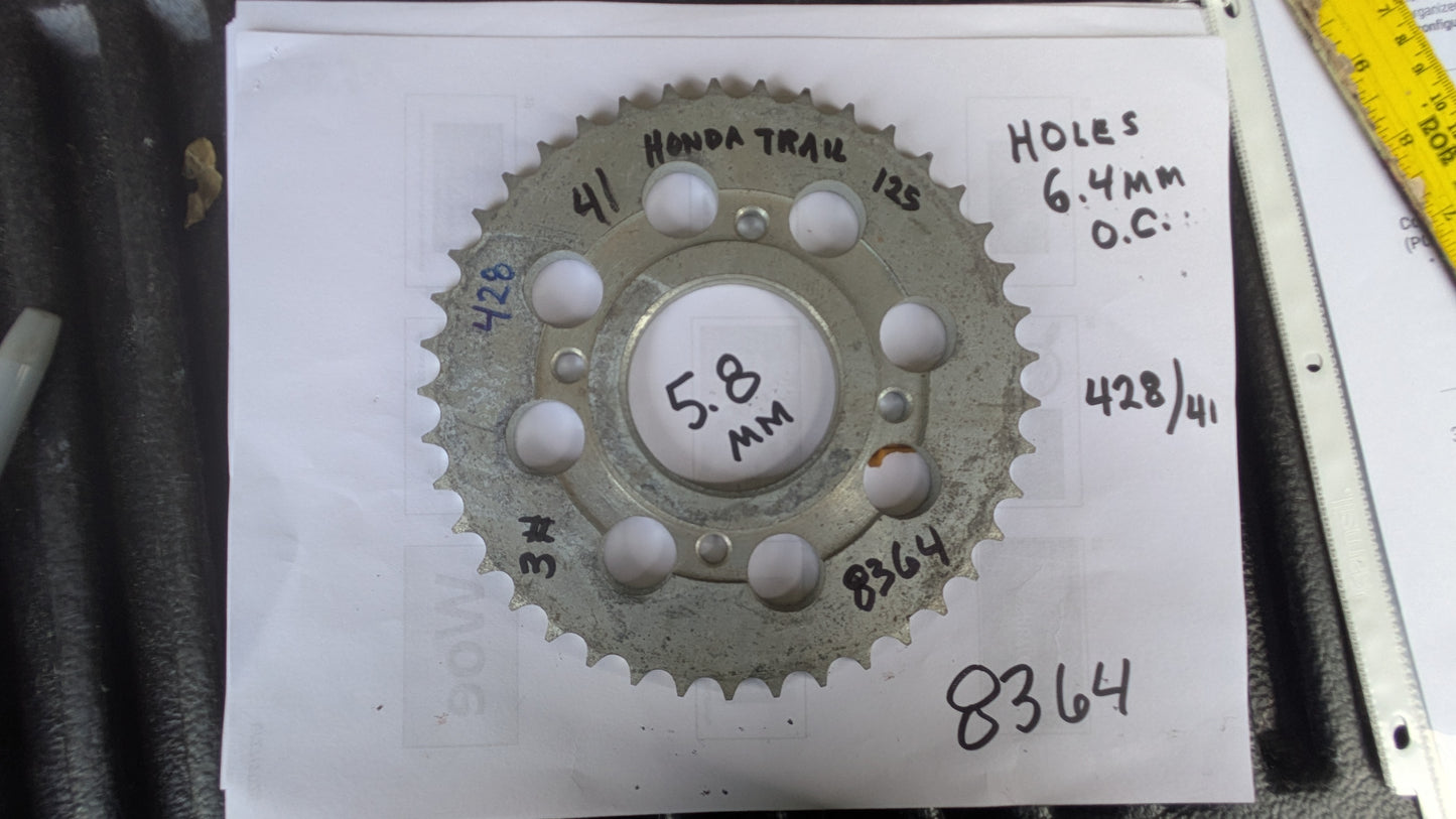 Honda  Trail 125 428 41T 4 bolt sku 8364