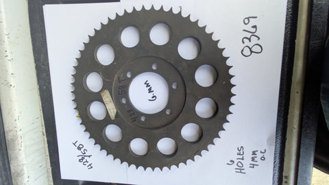 Sprocket 428 57T 6 hole sku 8369