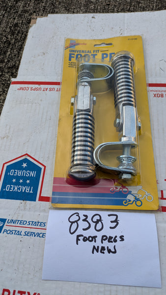Superior Brand  21-5190 High Chrome Universal Footpeg pair sku 8383