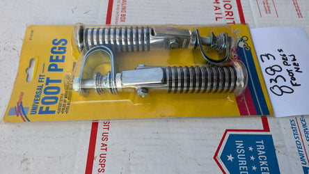 Superior Brand  21-5190 High Chrome Universal Footpeg pair sku 8383