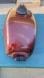 Honda 1979 CX500D Deluxe Candy Presto Red Gas Tank sku 8385