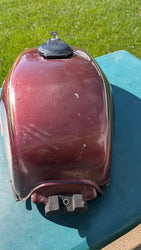 Honda 1979 CX500D Deluxe Candy Presto Red Gas Tank sku 8385