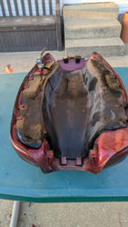 Honda 1979 CX500D Deluxe Candy Presto Red Gas Tank sku 8385