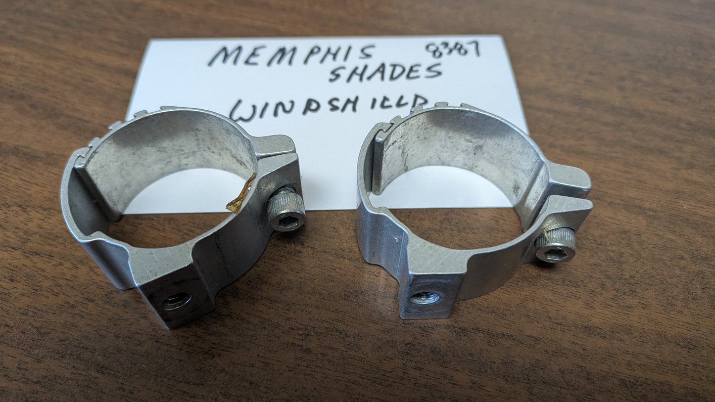 Memphis Shades Adjustable  Motorcycle Windshield Fork Clamps sku 8387