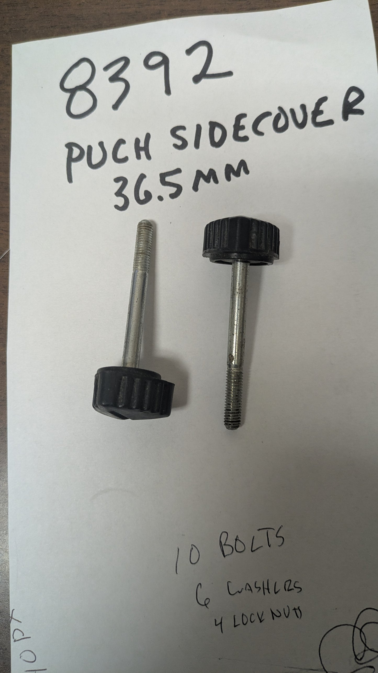 Puch Moped Side Cover Screw Pair  - 36.5mm sku 8392