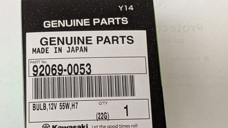 Kawasaki  OEM new HEADLITE BULB Ninja, KLR, Versys, Vulcan Z Series 92069-0053 fits many models my sku 8394