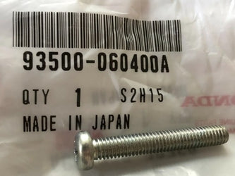 Honda 93500-060400A  Screw, Pan (6X40) New  in Fact Pack Quantity 10 my sku 8134