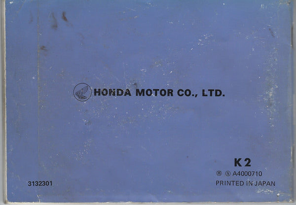Honda CB500 Four OEM tool kit and owners manual my sku 7446