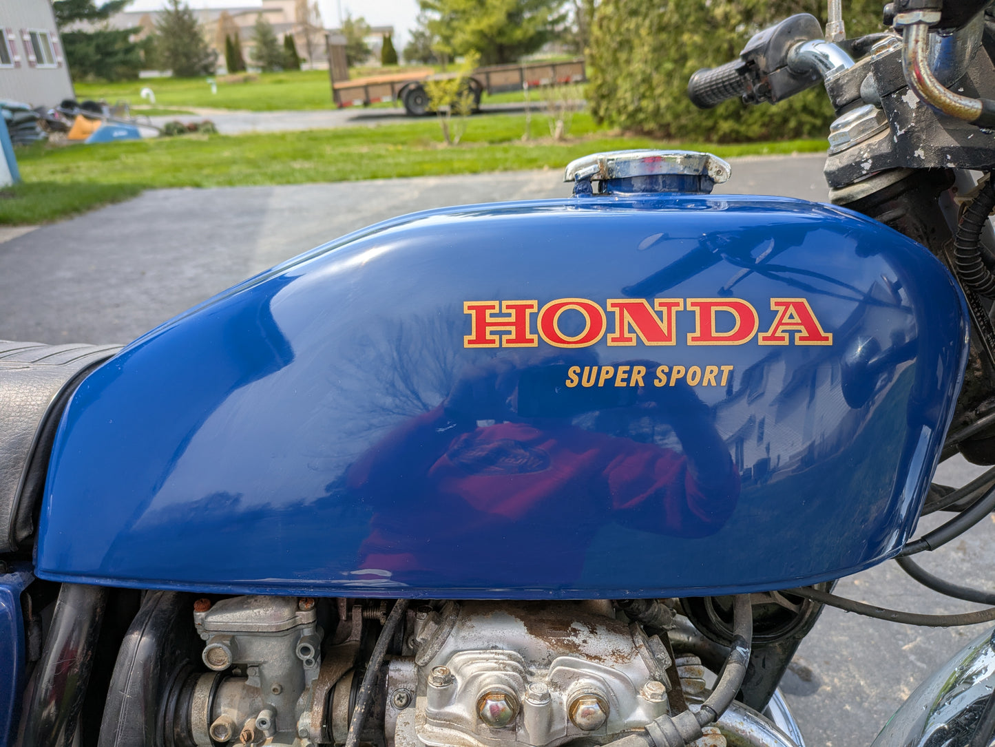 Honda CB400F 1975 Blue