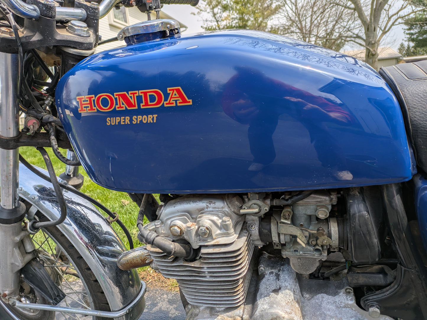 Honda CB400F 1975 Blue