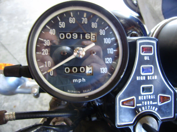 Sold Honda CB400F 1975 Blue 900 miles my sku 8000