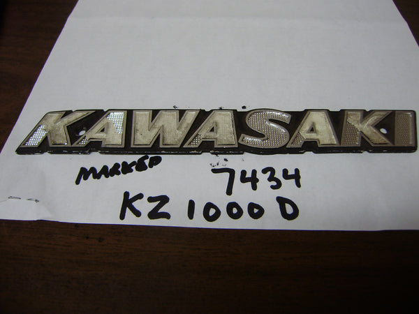 Kawasaki KZ 1000 LTD sidecover badge my  sku 7434