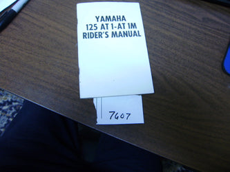 Yamaha AT1 AT 1M  1969-1971 125 Owners Manual sku 7607
