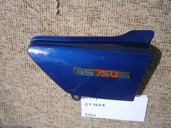 Sold ebay 4/20/21Suzuki GS750E Blue Sidecover with badge sku  1499