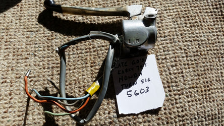 Vintage Honda CB CL Clutch lever turn signal switch sku 5603