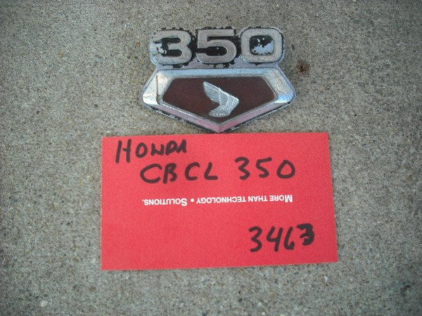 Honda CB350 left sidecover badge 3463