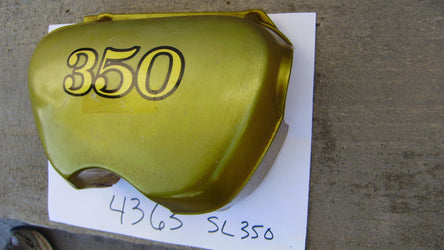 Sold Ebay 2/5/2021 Honda SL350K2 OEM sidecover right candy panther gold sku 4363
