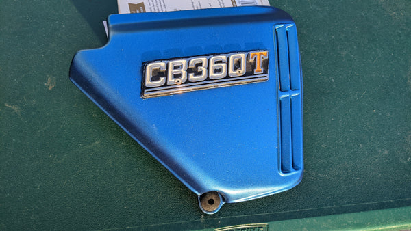 Sold Ebay Honda CB360T Right Blue  Sidecover sku 4472