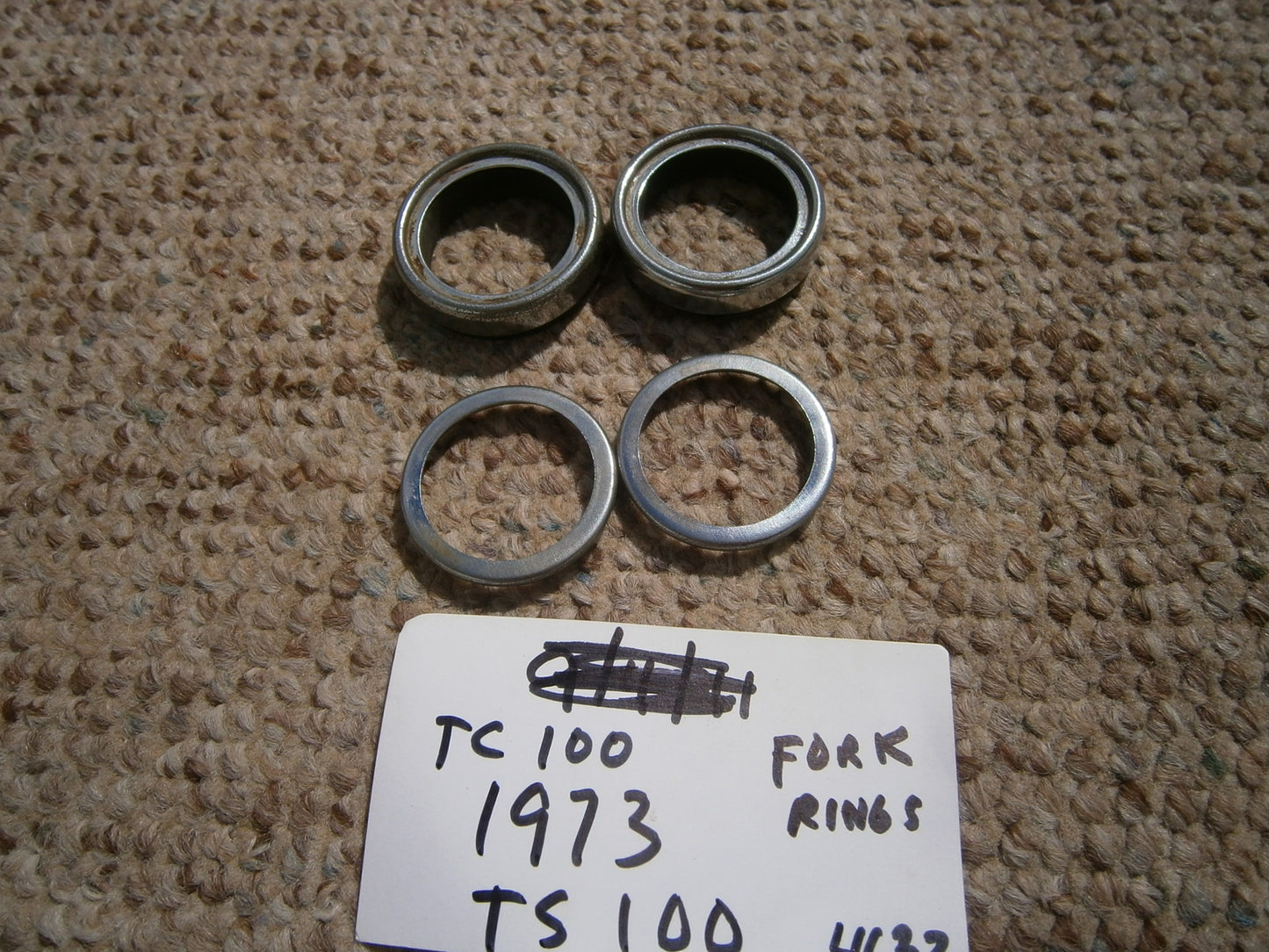 Suzuki TC TS 90 fork rings sku 4632