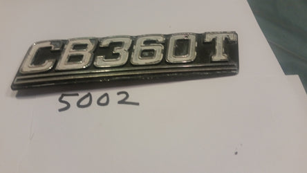 Honda CB 360T Sidecover Badge  5002
