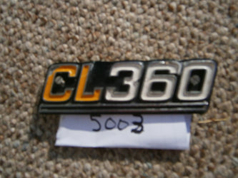 Honda CL360 Sidecover Badge 5003
