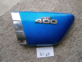 Kawasaki KZ400 left blue sidecover 5064
