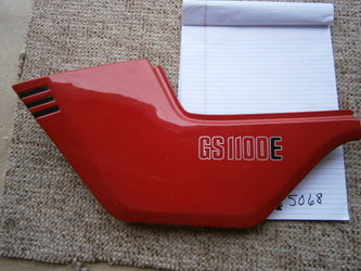 Suzuki GS1100E left red sidecover 47211-49500L sku 5068
