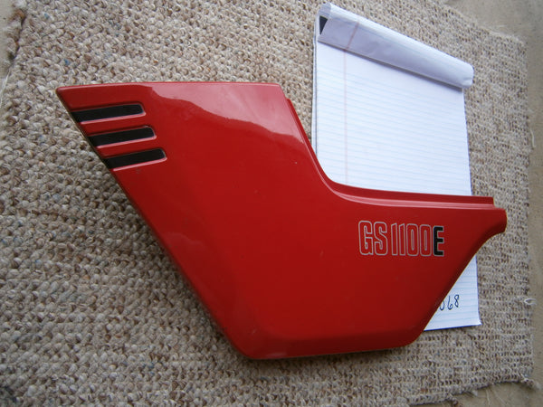 Suzuki GS1100E left red sidecover 47211-49500L sku 5068