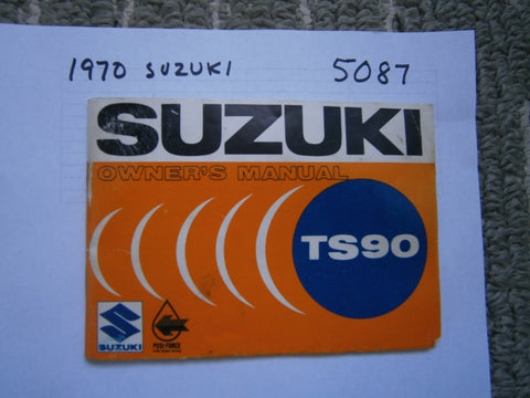 Suzuki TS90 owners manual 1970 5087