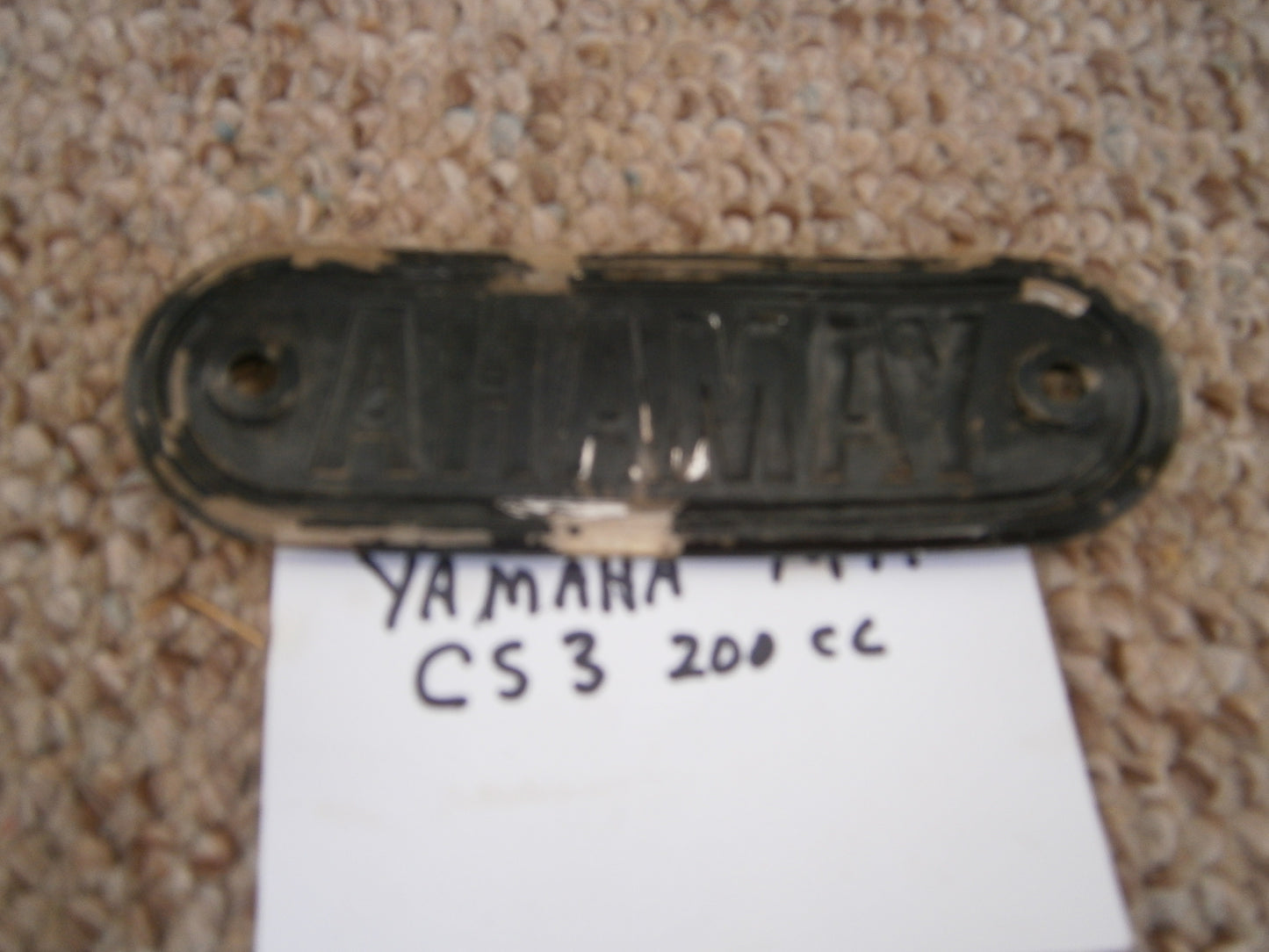 YAMAHA CS3 200cc Original Gas Tank Badge 5147