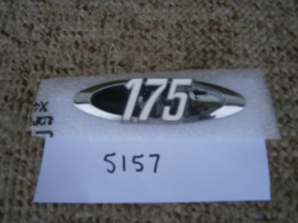 Honda CB175 CL175 Black Sidecover Badge 87125-313-000  sku 5157