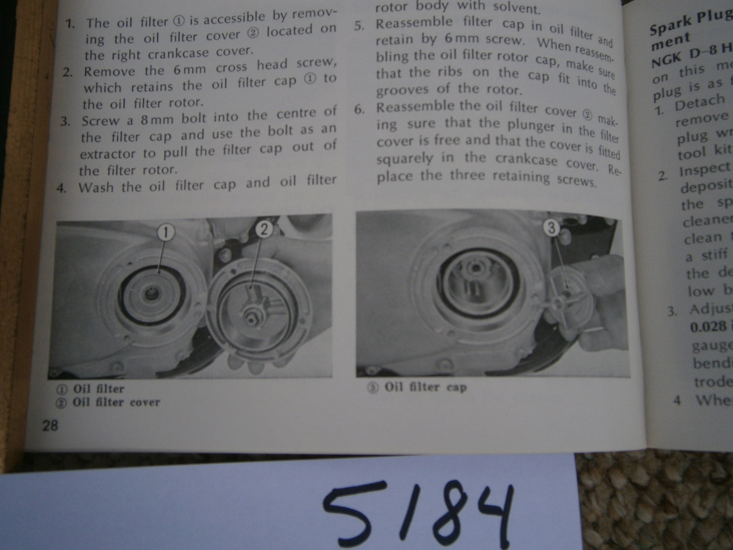 Honda CB175K6 NOS Manual 1972 sku 5184