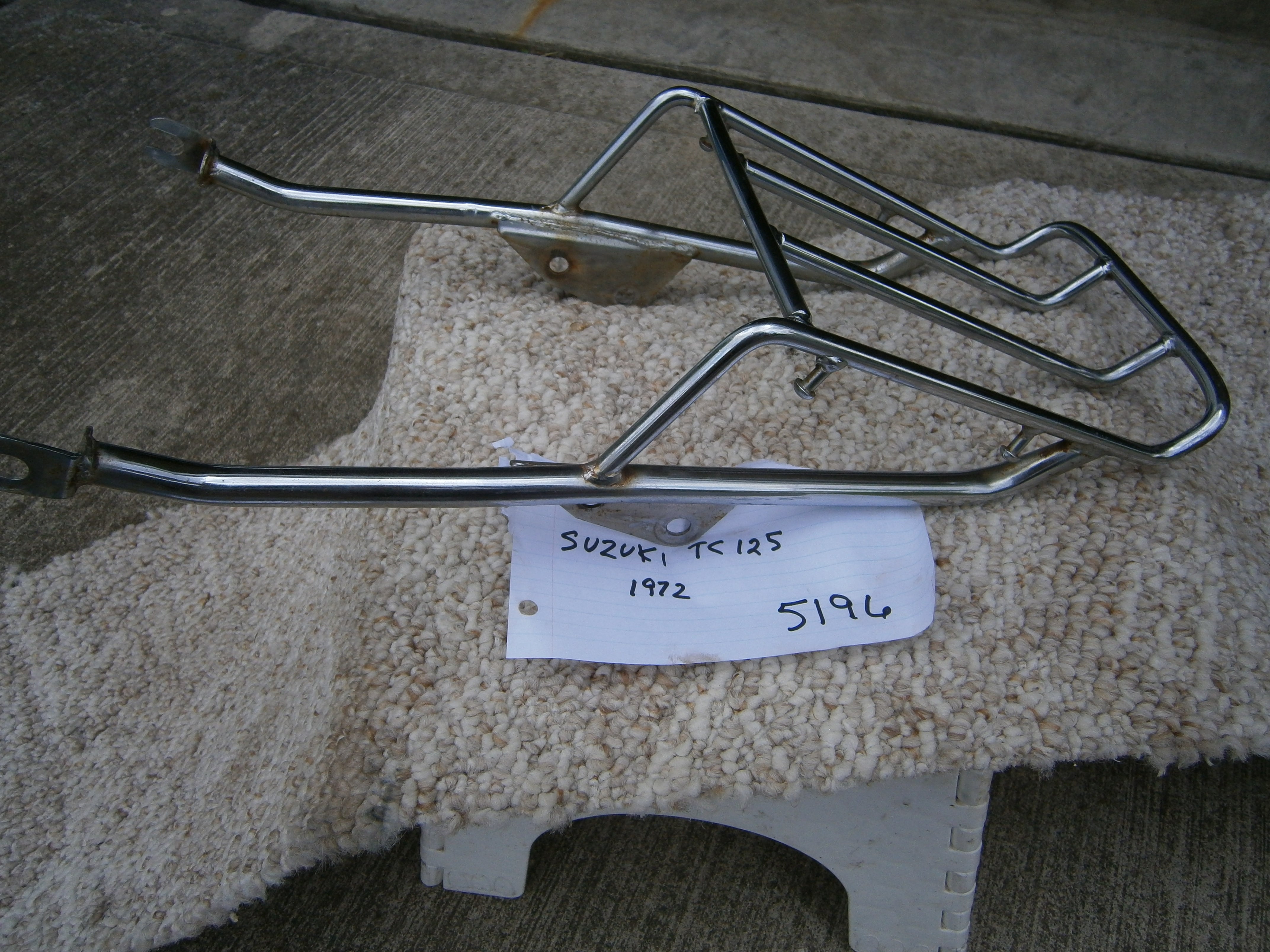Suzuki TC125 Luggage Rack sku 5196 – ClassicJapaneseMotorcycles