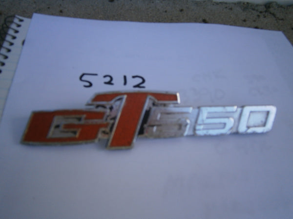 Sold Ebay Suzuki GT 550 Sidecover Badge 5212