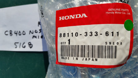 Honda NOS Chrome Mirror Right - 88110-333-611 - CB/CL200 CB350 CB400F CB450 sku 5268