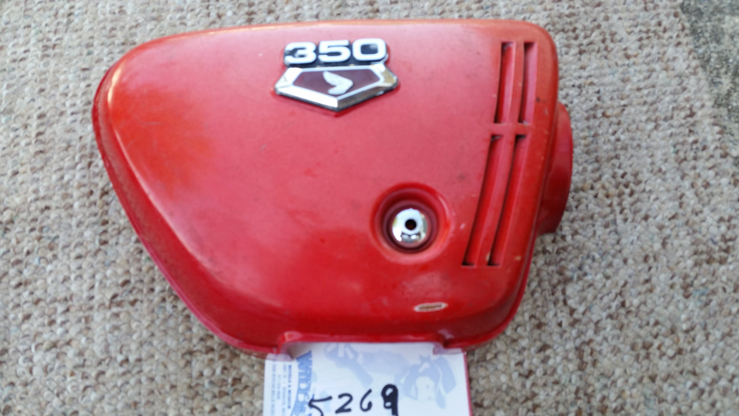 Honda CB350 Sidecover Red Right 5269