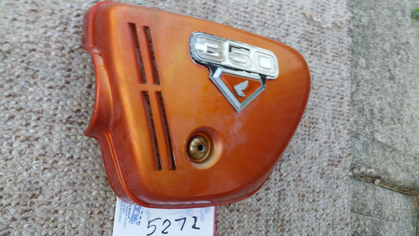 Sold Ebay 4/13/19 Honda CB350 Sidecover left orange 5272