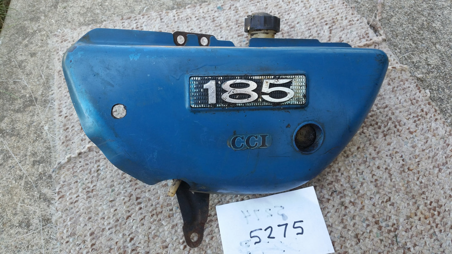 Suzuki TS185 TC185 Sidecover Left with oil tank  Blue  5275