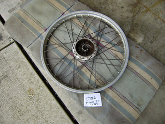 Suzuki TS185 21 inch front wheel with rim lock  sku 5476