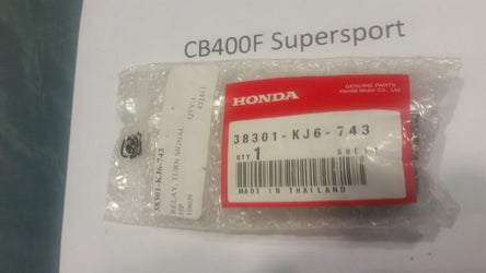 Honda CB400F NOS Turn Signal Relay 38301-KJ6-743 sku 5284