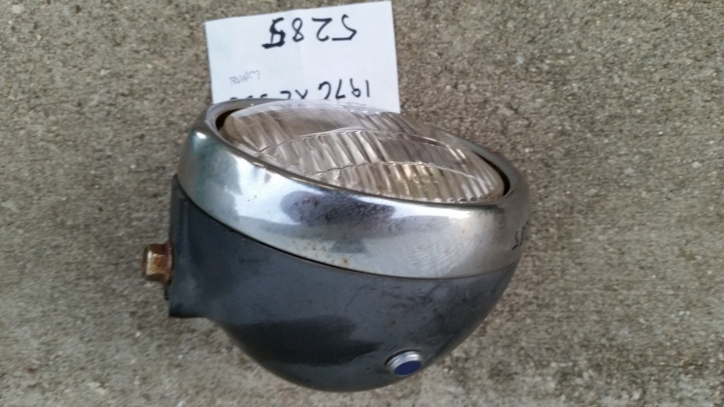 Honda XL350  XL250 Headlight complete plus Chrome Ring and Shell HM-23M-S sku 5285