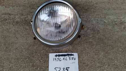 Honda XL350  XL250 Headlight complete plus Chrome Ring and Shell HM-23M-S sku 5285