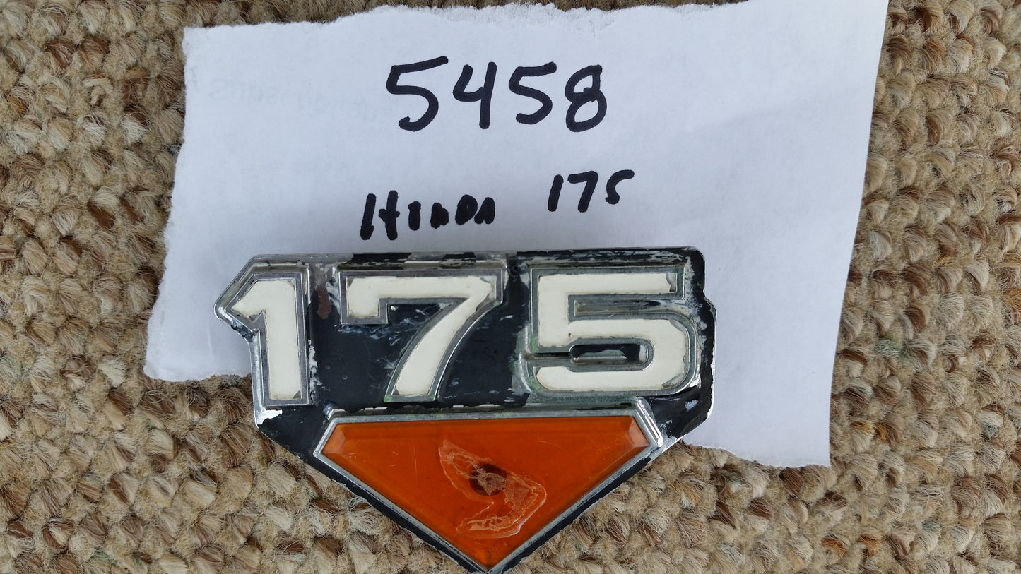 Honda CB175 CL175 sidecover badge 5458
