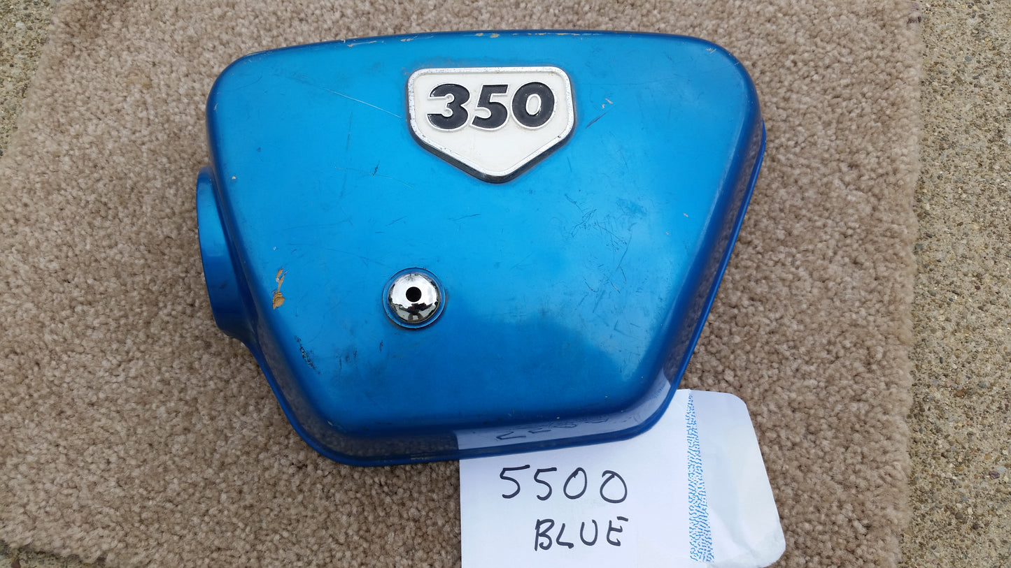 Honda CB350 Blue Left Sidecover 042019 sku 5500