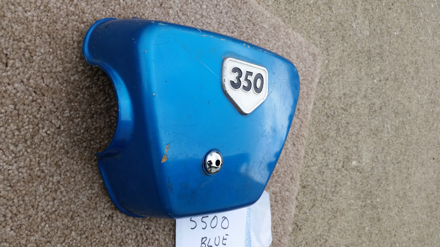 Honda CB350 Blue Left Sidecover 042019 sku 5500