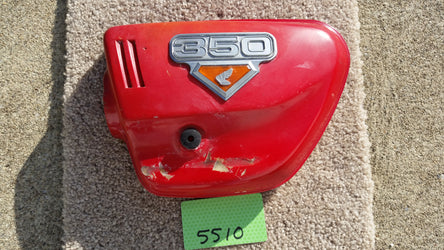 Honda CL350 sidecover left red sku 5510