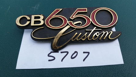 Honda CB650 Custom Sidecover Badge sku 5707