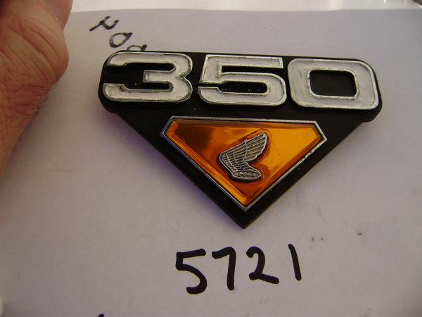 Honda CB350 sidecover badge sku 5721