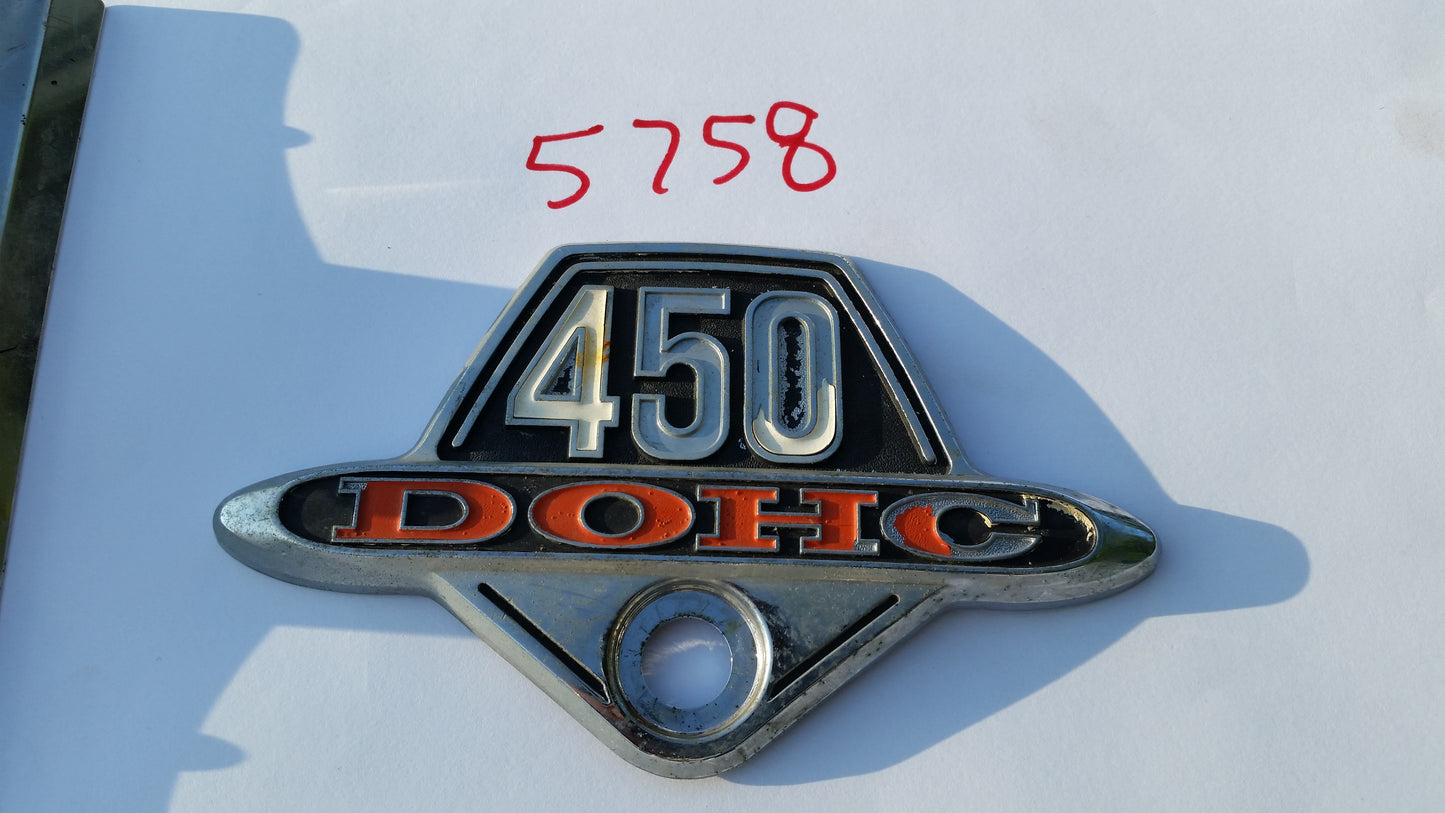 Honda CB450 Honda CL450 Sidecover Badge sku 5758